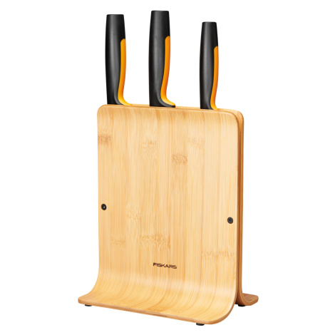 Sada nožov Fiskars Functional Form v bambusovom bloku, 3 ks - 1057553