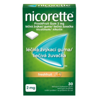 NICORETTE Freshfruit Gum 2 mg liečivé žuvačky 30 ks