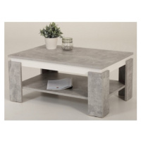 Konferenčný stolík Tim, šedý beton/biely%