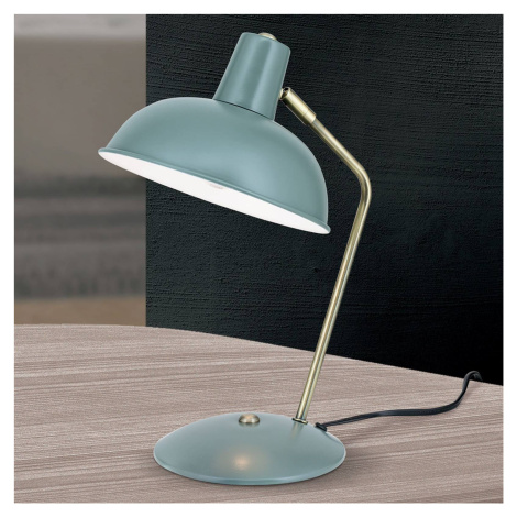 Vintage vzhľad – stolná lampa Fedra zelená Orion