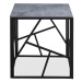 Expedo Konferenčný stolík VERISA KWADRAT, 55x55x55, sivý mramor/čierna