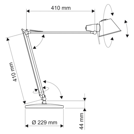 Stolná LED lampa MAULrock