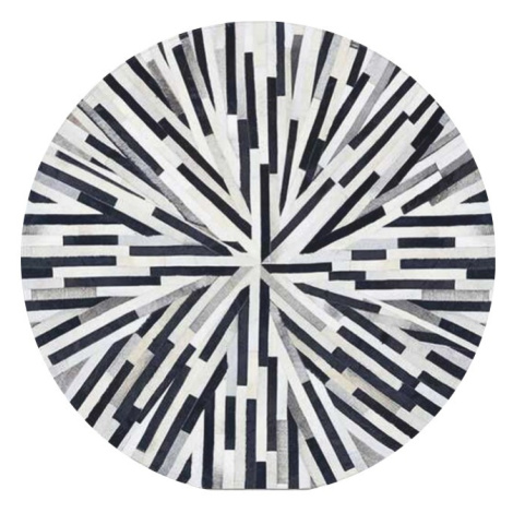 KONDELA Typ 8 kožený koberec 200x200 cm vzor patchwork Tempo Kondela