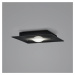 Helestra Nomi LED svetlo 23x23 cm stmieva čierna