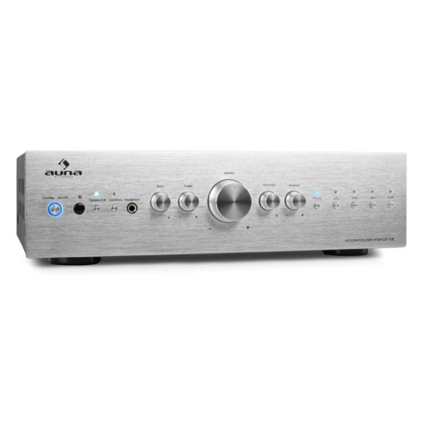Stereo zosilňovač Auna CD708, AUX phono, strieborný, 600 W