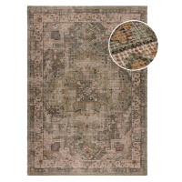 Kaki ručne tkaný koberec s prímesou juty 80x150 cm Selena Jute Traditional – Flair Rugs