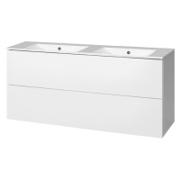 MEREO - Aira, kúpeľňová skrinka s keramickým umývadlom 121 cm, biela CN713