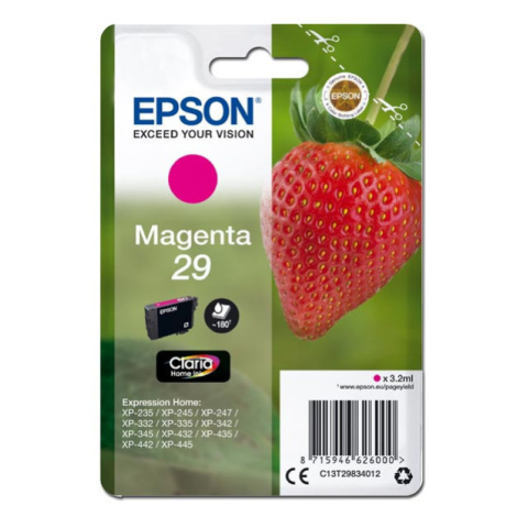 Epson T29 C13T29834012 purpurová (magenta) originálna cartridge