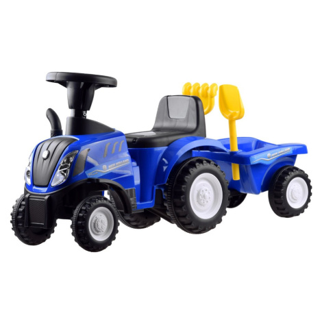 mamido Detské odrážadlo traktor s vlečkou modré