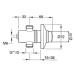 SILFRA - QUIK samouzatvárací podomietkový pisoárový ventil, chróm QK11051