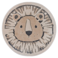 Béžový detský koberec ø 140 cm Lion – Hanse Home