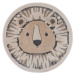 Béžový detský koberec ø 140 cm Lion – Hanse Home