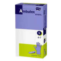 AMBULEX Vyšetrovacie a ochranné rukavice S fialové 100 ks