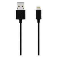 Kábel WG Lightning MFI na USB, 1m, čierna