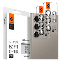 Ochranné sklo Spigen Glass tR EZ Fit Optik Pro 2 Pack, gray - Samsung Galaxy S24 Ultra (AGL07426