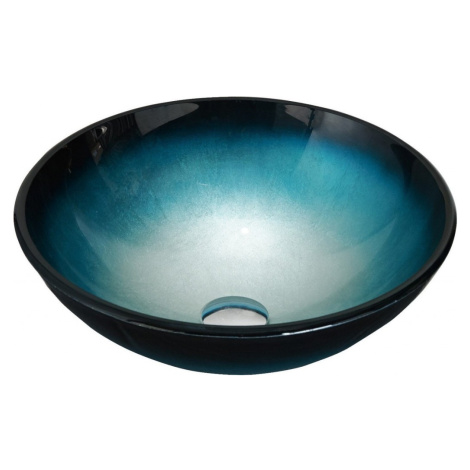 MEXEN - Mira sklenené umývadlo 42 cm, modrá 24124247