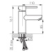 F-Design Flusso, stojanková umývadlová batéria, chróm lesklý, FD1-FLS-2-11