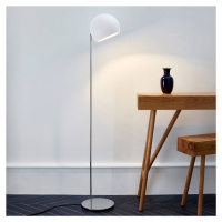 Nyta Tilt Globe Floor stojaca lampa oceľ biela