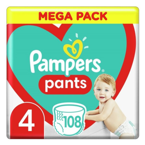 PAMPERS Pants 4 (9-15 kg) 108 ks Maxi Mega box - plienkové nohavičky