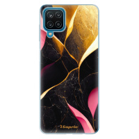 Odolné silikónové puzdro iSaprio - Gold Pink Marble - Samsung Galaxy A12