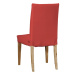 Dekoria Návlek na stoličku Henriksdal (krátky), červená, návlek na stoličku Henriksdal - krátky,