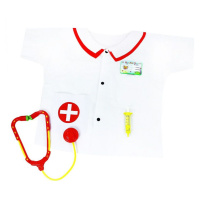 Rappa Detský kostým Zdravotnícky plášť s doplnkami