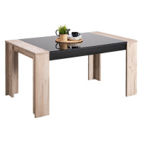 Jedálenský stôl vivo - dub šedý/čierna