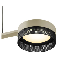 LED svietidlo Mesh 3-pl. stmievač, piesková/čierna