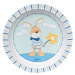 SIGIKID Melamín baby tanierik so silikónom Semmel Bunny 21,5 cm