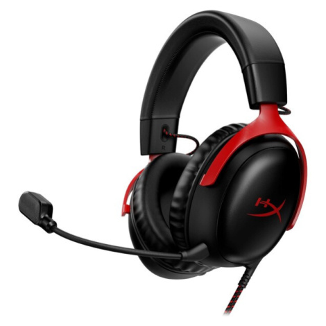 HyperX Cloud III herný headset červený