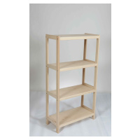 Regál drevený bukový počet políc 4 - 133x80x38 cm
