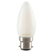LED sviečková žiarovka B22 4,5W 827 matná