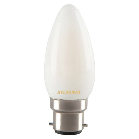 LED sviečková žiarovka B22 4,5W 827 matná Sylvania