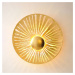 Nástenné svietidlo Pietro, zlatá farba, Ø 71 cm, železo