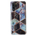 Huawei P40, silikónové puzdro, polygonálny mramorový vzor, Wooze Geometric Marble, farba/čierna