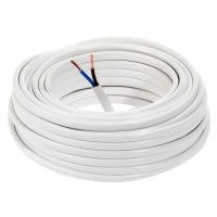 Elektrický kábel Omyp 2x0,75 biely, bubon 10m