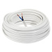 Elektrický kábel Omyp 2x0,75 biely, bubon 10m