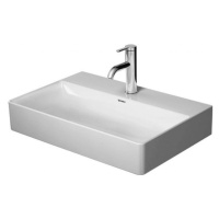 DURAVIT - DuraSquare Umývadlo, 60x40 cm, bez prepadu, s otvorom na batériu, DuraCeram, WonderGli