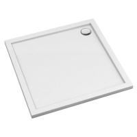 OMNIRES - MERTON akrylátová sprchová vanička štvorec, 90 x 90 cm biela lesk /BP/ MERTON90/KBP