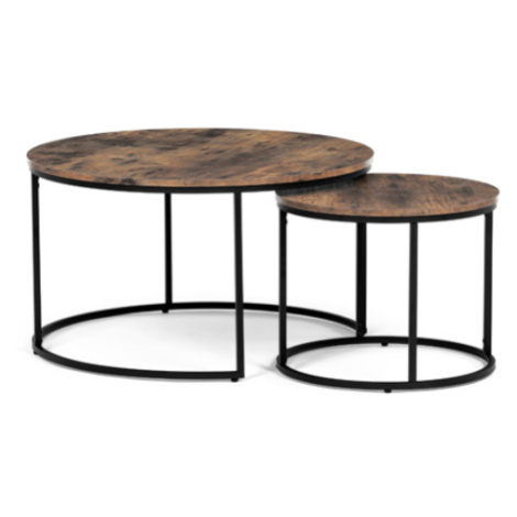 Konferenčný stolík Autronic 80 cm hnedý MDF AF-3002 OLW