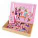 Vzdelávacie magnetické puzzle bábiky Barbie