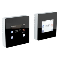 Inteligentný termostat s podlahovým čidlom TFT WiFi, čierny (Fénix)