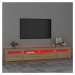 vidaXL TV skrinka s LED svetlami dub sonoma 240 x 35 x 40 cm