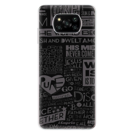 Odolné silikónové puzdro iSaprio - Text 01 - Xiaomi Poco X3 Pro / X3 NFC