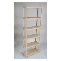 Regál drevený bukový počet políc 6 - 213x50x33 cm