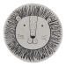 Dětský kusový koberec Mujkoberec Original Flatweave Kids Rugs 104881Cream/Black kruh – na ven i 