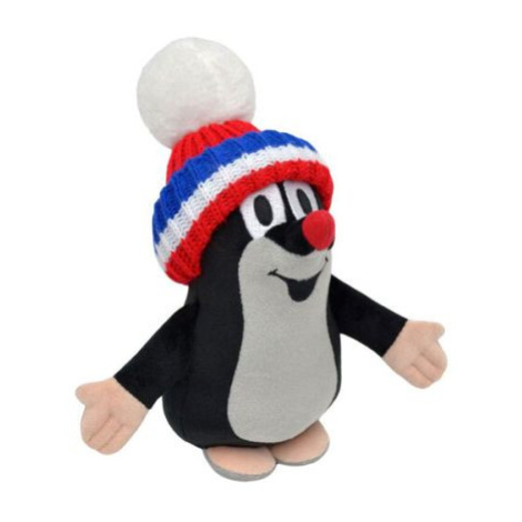 plyšový Krtko v čiapke (červená s trikolórou, 20cm)