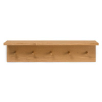 Ferm LIVING úložný regál Place Rack, dĺžka 75 cm, háčik, drevo