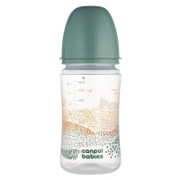 CANPOL BABIES Antikoliková fľaša EasyStart MOUNTAINS zelená 240 ml