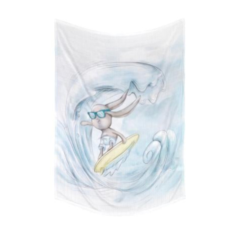 Bambusová Swaddle prikryvka 70x100, Effik surfer